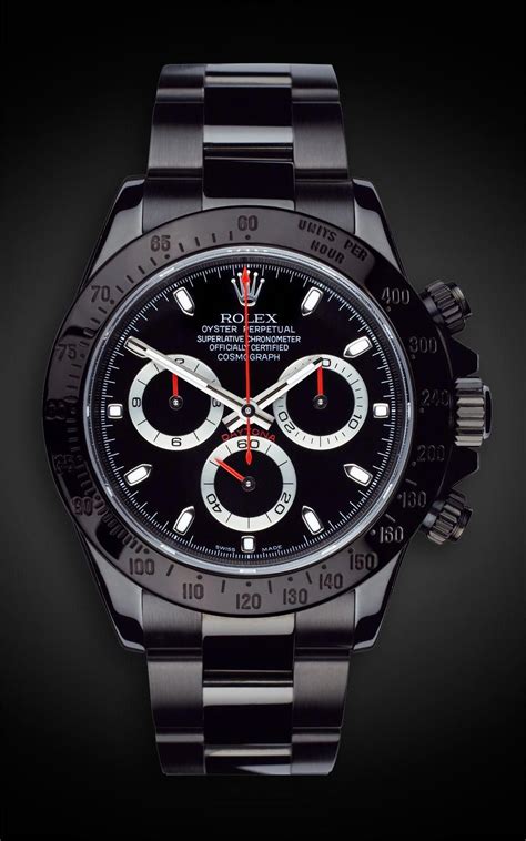 rolex daytona black ion|black rolex daytona for sale.